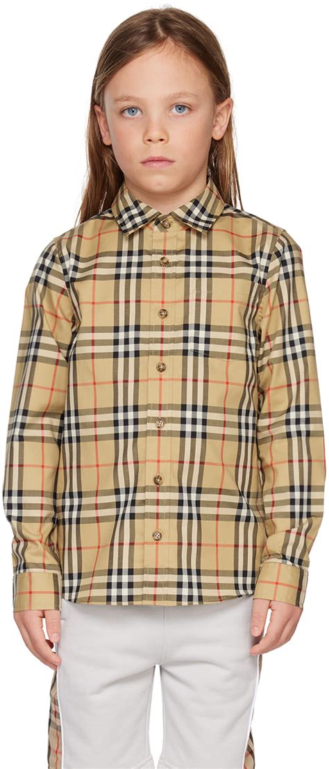 burberry kids shirts